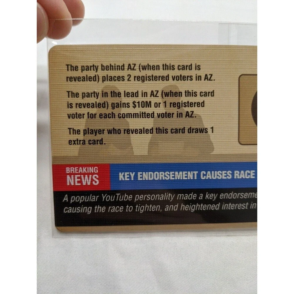 Campaign Trail Game Boy Geek 2021 Board Game Promo Cards